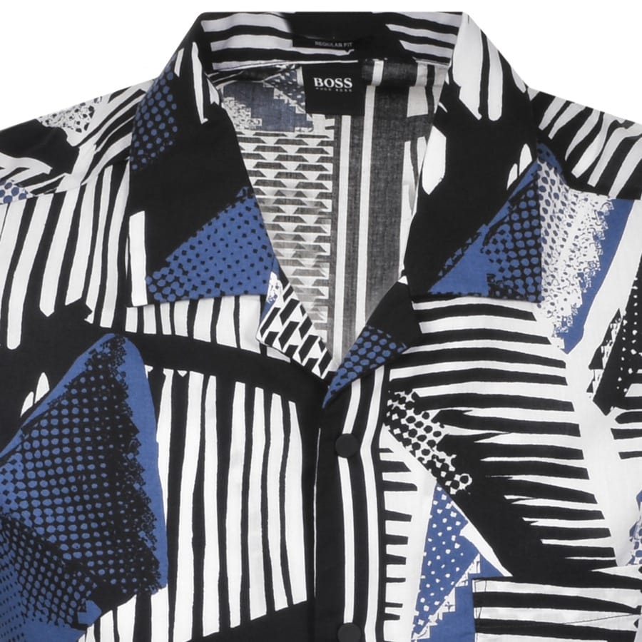 Alternative Image for ProductBOSS Rhythm Short Sleeve Shirt Navy3